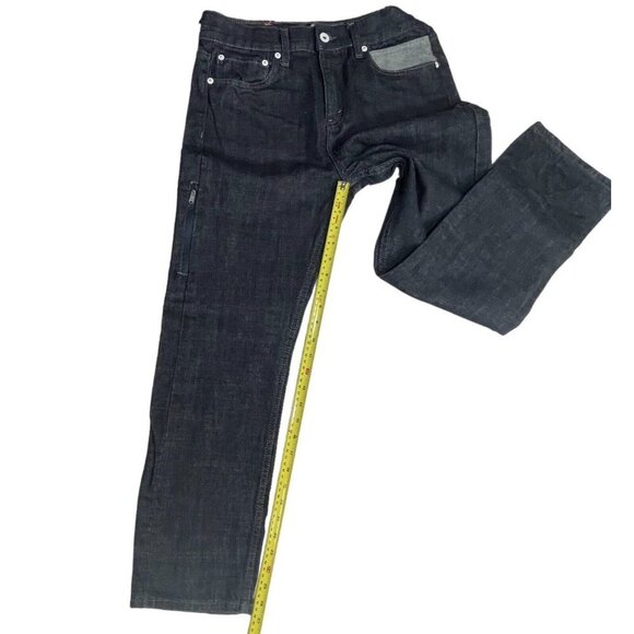 LEVI STRAUSS 562 Loose Taper Boy's 2-Toned Jeans 16 Reg Black Pockets Side‎ Zip - Picture 14 of 16